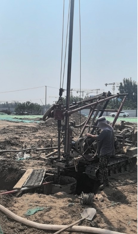 北京怀柔区工地打井